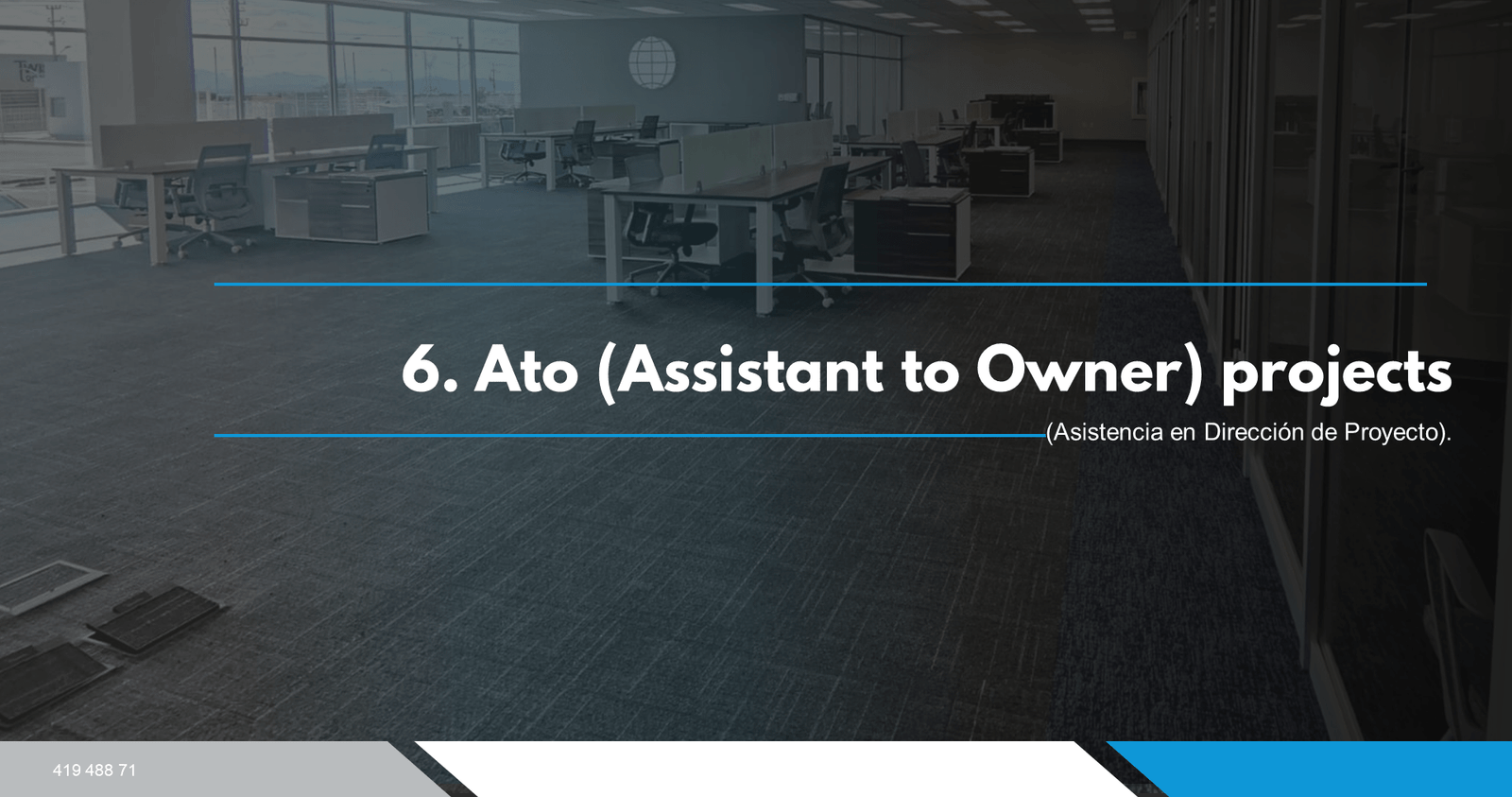 Asistencia en dirección de Proyectos